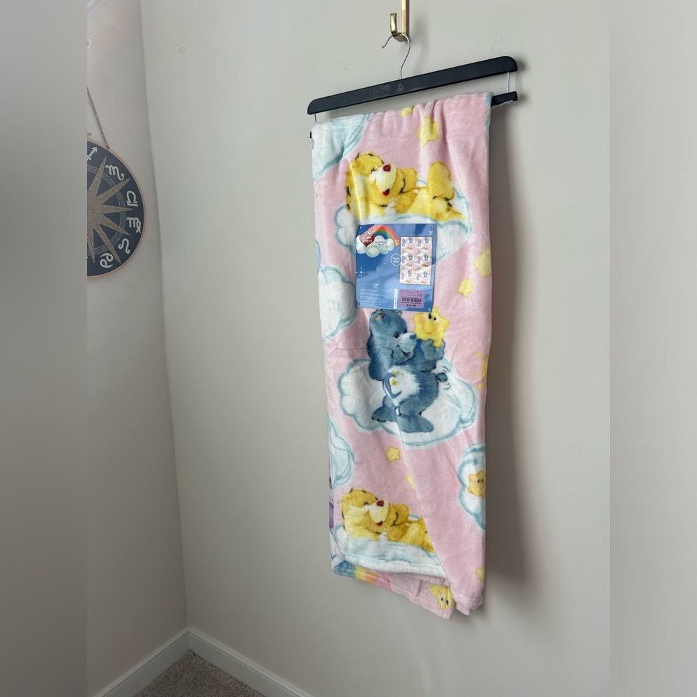 Care Bears Pastel Cloud Plush Throw Blanket